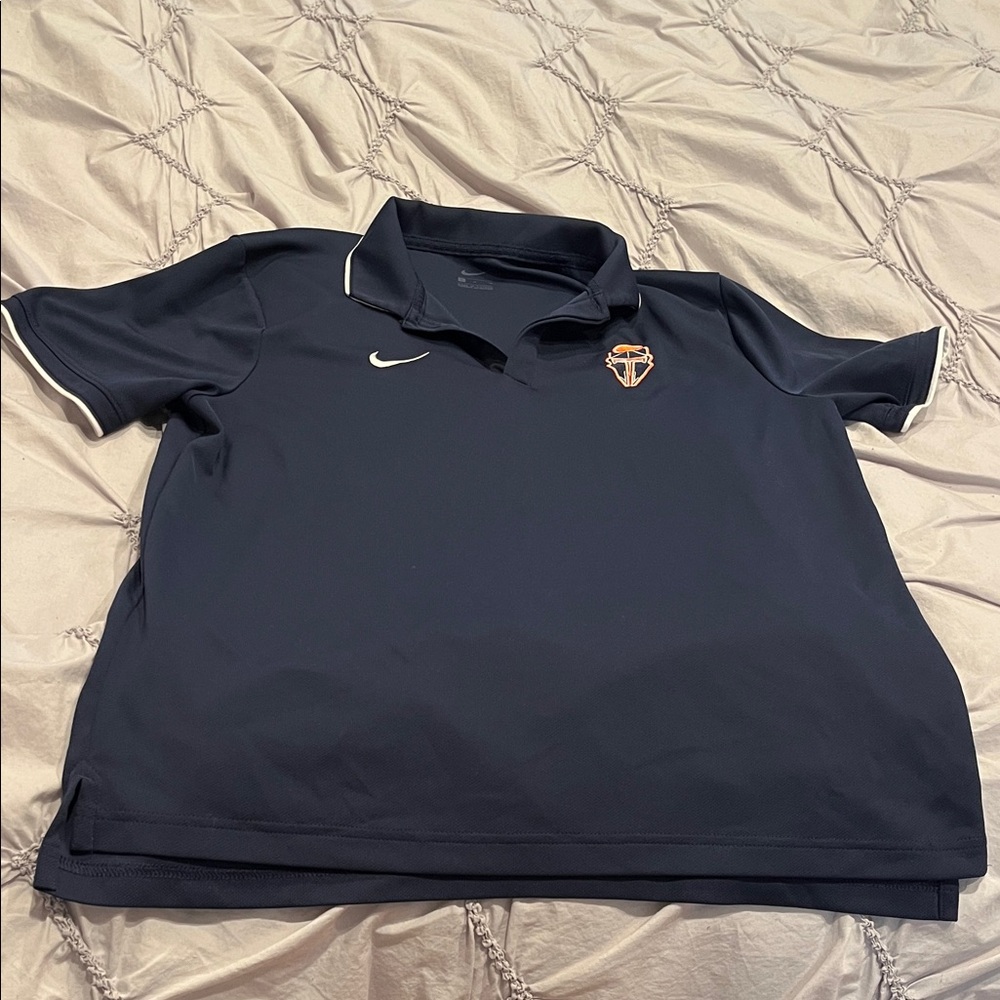 Nike Dark Polo with Embroidered Emblem